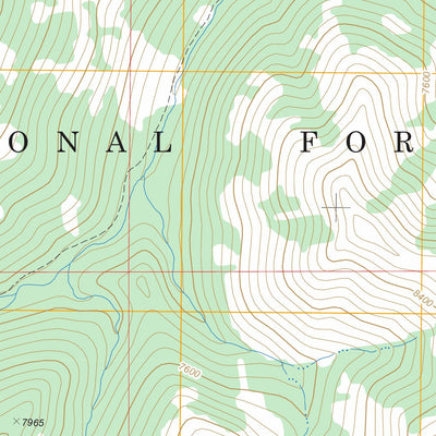US Forest Service - Topo Loco Mountain, MT FSTopo Legacy digital map