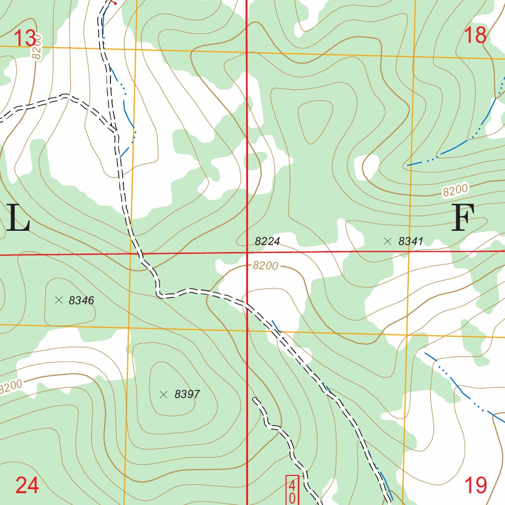 Loco Mountain, NM FSTopo Legacy Map by US Forest Service - Topo ...