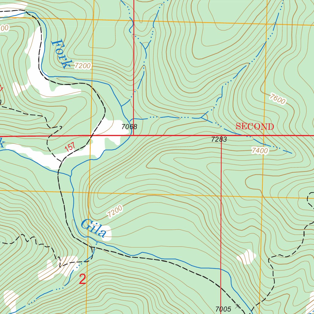 Loco Mountain, NM FSTopo Legacy Map by US Forest Service - Topo ...