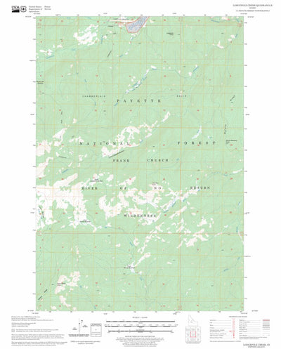 US Forest Service - Topo Lodgepole Creek, ID FSTopo Legacy digital map