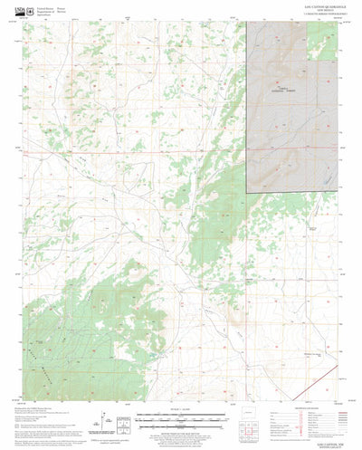 US Forest Service - Topo Log Canyon, NM FSTopo Legacy digital map