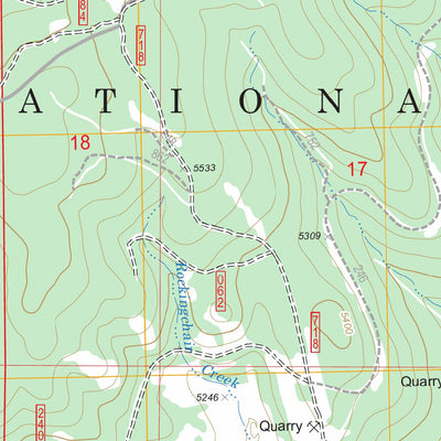 US Forest Service - Topo Logan Valley West, OR FSTopo Legacy digital map