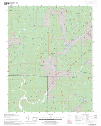 US Forest Service - Topo Loggers Lake, MO FSTopo Legacy digital map