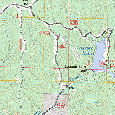 US Forest Service - Topo Loggers Lake, MO FSTopo Legacy digital map
