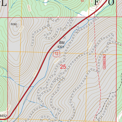 US Forest Service - Topo Lolo Hot Springs, MT - ID FSTopo Legacy digital map