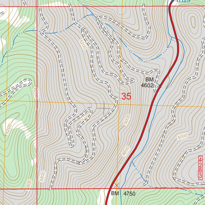 US Forest Service - Topo Lolo Hot Springs, MT - ID FSTopo Legacy digital map