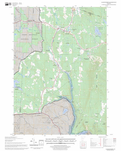 US Forest Service - Topo Londonderry, VT FSTopo Legacy digital map