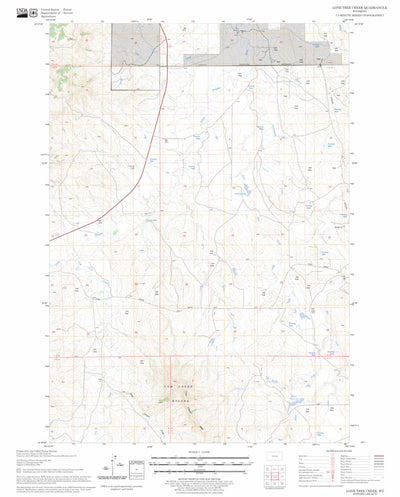 US Forest Service - Topo Lone Tree Creek, WY FSTopo Legacy digital map