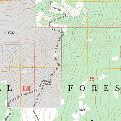 US Forest Service - Topo Lone Tree, ID FSTopo Legacy digital map