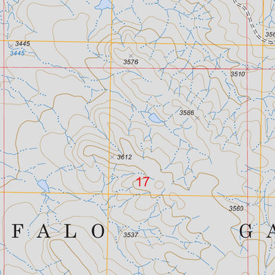 US Forest Service - Topo Lone Well Creek West, SD FSTopo Legacy digital map