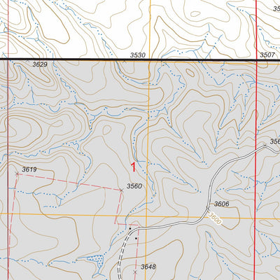 US Forest Service - Topo Lone Well Creek West, SD FSTopo Legacy digital map