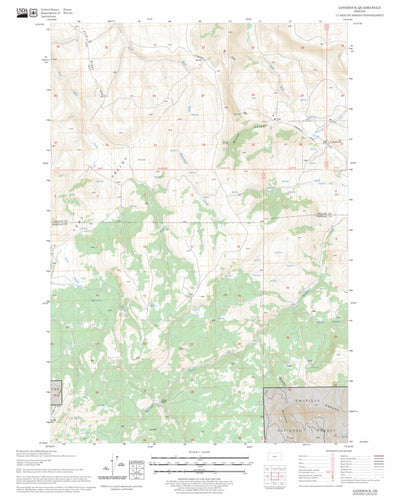 US Forest Service - Topo Lonerock, OR FSTopo Legacy digital map