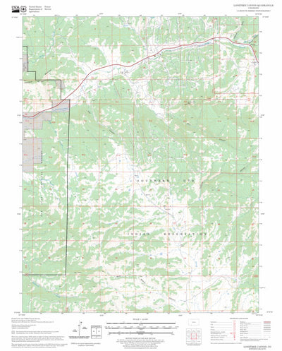 US Forest Service - Topo Lonetree Canyon, CO FSTopo Legacy digital map