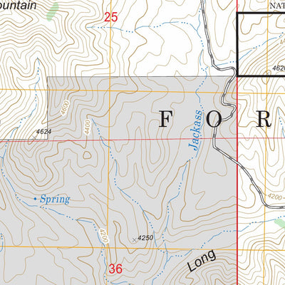US Forest Service - Topo Long Gulch, ID FSTopo Legacy digital map