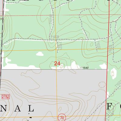 US Forest Service - Topo Long Lake NE, WI - MI FSTopo Legacy digital map