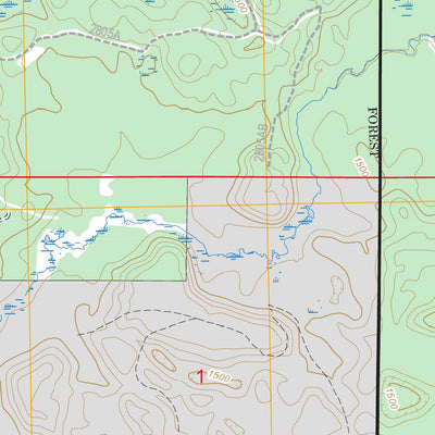 US Forest Service - Topo Long Lake SE, WI FSTopo Legacy digital map