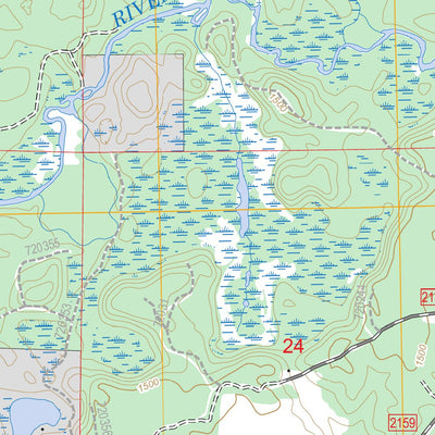 US Forest Service - Topo Long Lake SE, WI FSTopo Legacy digital map