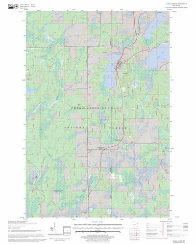 US Forest Service - Topo Long Lake, WI FSTopo Legacy digital map