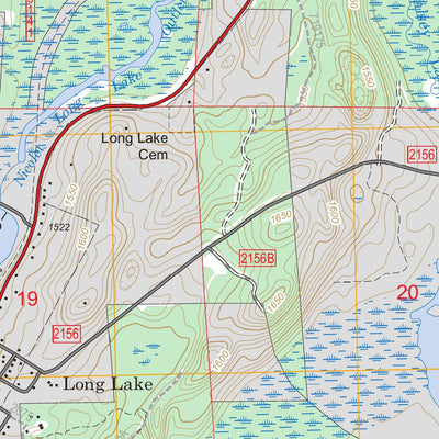 US Forest Service - Topo Long Lake, WI FSTopo Legacy digital map