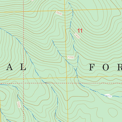 US Forest Service - Topo Long Peak, MT FSTopo Legacy digital map