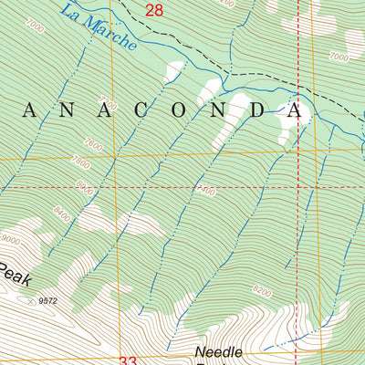 US Forest Service - Topo Long Peak, MT FSTopo Legacy digital map