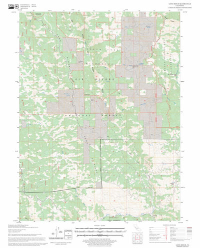 US Forest Service - Topo Long Ridge, CA FSTopo Legacy digital map