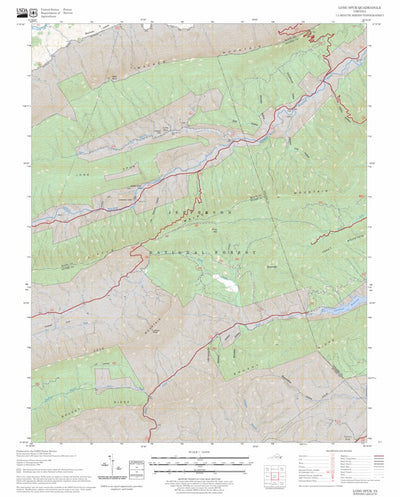 US Forest Service - Topo Long Spur, VA FSTopo Legacy digital map