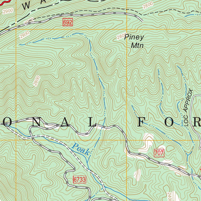 US Forest Service - Topo Long Spur, VA FSTopo Legacy digital map