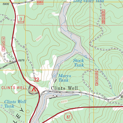 US Forest Service - Topo Long Valley, AZ FSTopo Legacy digital map