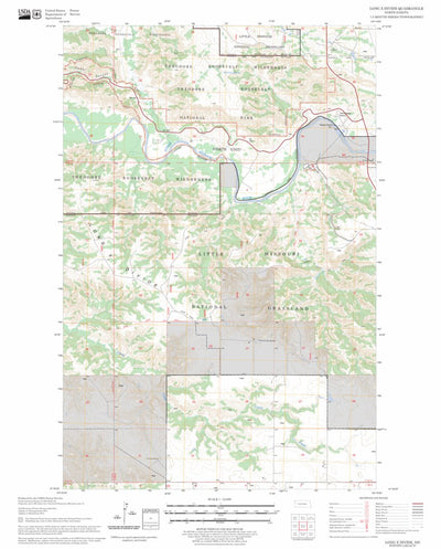 US Forest Service - Topo Long X Divide, ND FSTopo Legacy digital map