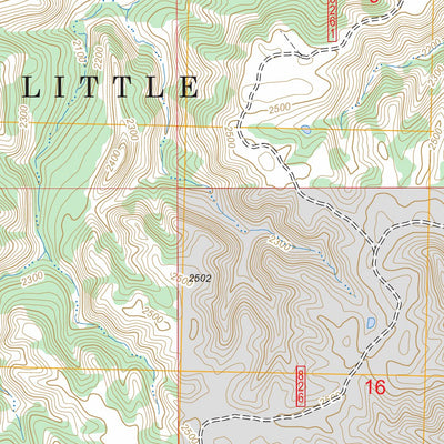 US Forest Service - Topo Long X Divide, ND FSTopo Legacy digital map