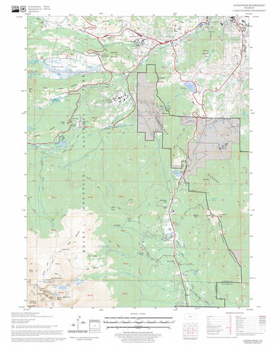 US Forest Service - Topo Longs Peak, CO FSTopo Legacy digital map
