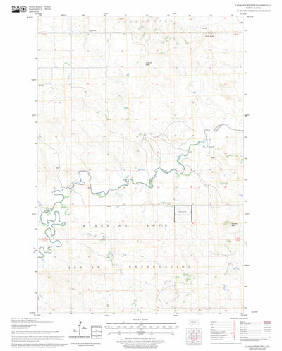 US Forest Service - Topo Lookout Butte, ND FSTopo Legacy digital map