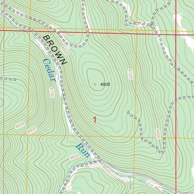 US Forest Service - Topo Lookout, CA FSTopo Legacy digital map