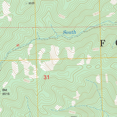 US Forest Service - Topo Lookout Mountain, NM FSTopo Legacy digital map
