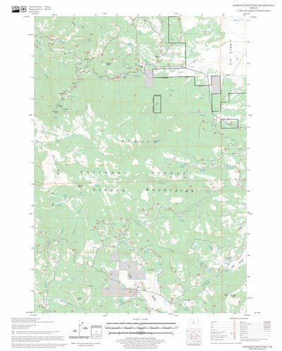 US Forest Service - Topo Lookout Mountain, OR FSTopo Legacy digital map