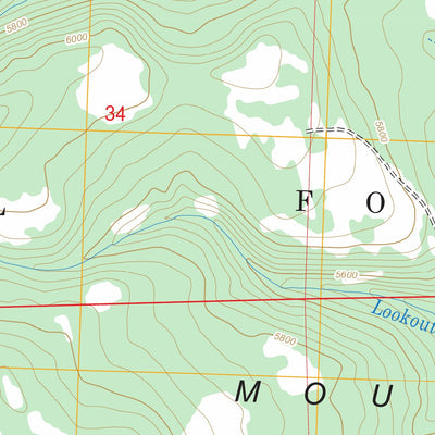 US Forest Service - Topo Lookout Mountain, OR FSTopo Legacy digital map