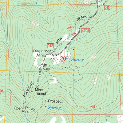US Forest Service - Topo Lookout Mountain, OR FSTopo Legacy digital map