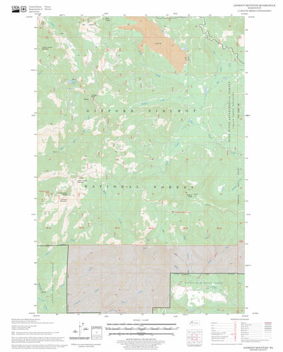 US Forest Service - Topo Lookout Mountain, WA FSTopo Legacy digital map