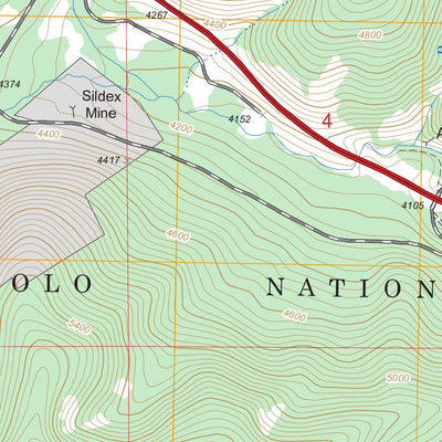 US Forest Service - Topo Lookout Pass, MT - ID FSTopo Legacy digital map