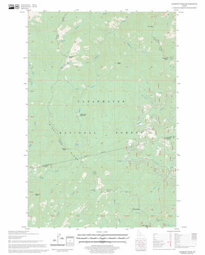 US Forest Service - Topo Lookout Peak, ID FSTopo Legacy digital map