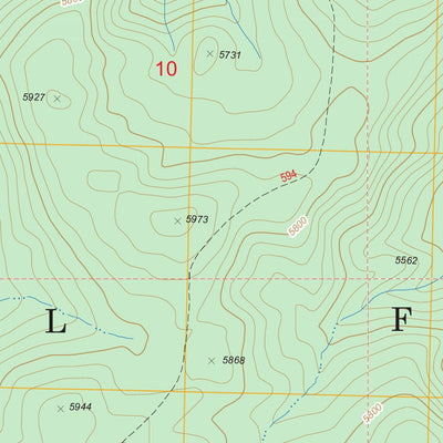 US Forest Service - Topo Lookout Peak, ID FSTopo Legacy digital map
