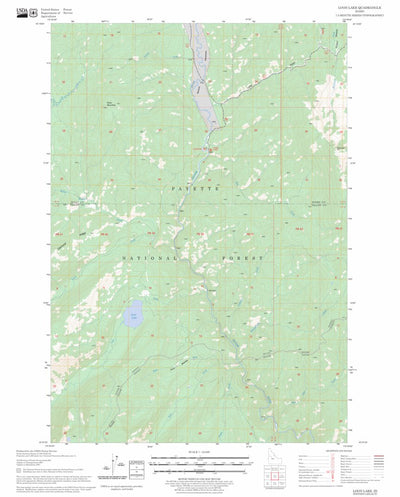 US Forest Service - Topo Loon Lake, ID FSTopo Legacy digital map