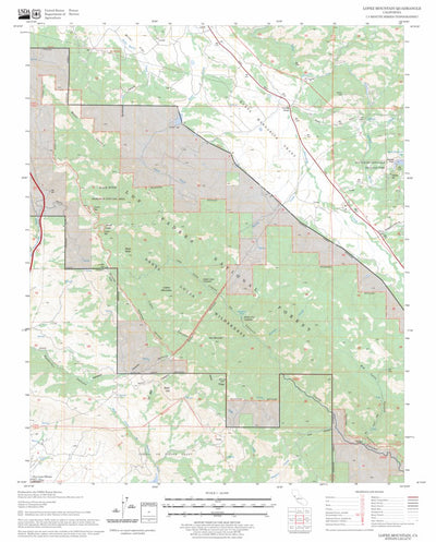 US Forest Service - Topo Lopez Mountain, CA FSTopo Legacy digital map