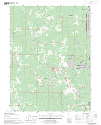 US Forest Service - Topo Lord-Ellis Summit, CA FSTopo Legacy digital map