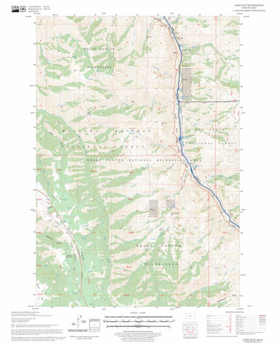 US Forest Service - Topo Lord Flat, OR - ID FSTopo Legacy digital map
