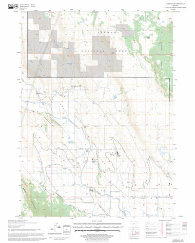 US Forest Service - Topo Lorella, OR FSTopo Legacy digital map