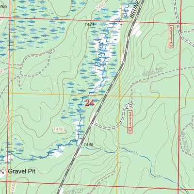 US Forest Service - Topo Loretta, WI FSTopo Legacy digital map