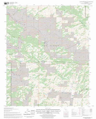 US Forest Service - Topo Los Machos Hills, CA FSTopo Legacy digital map