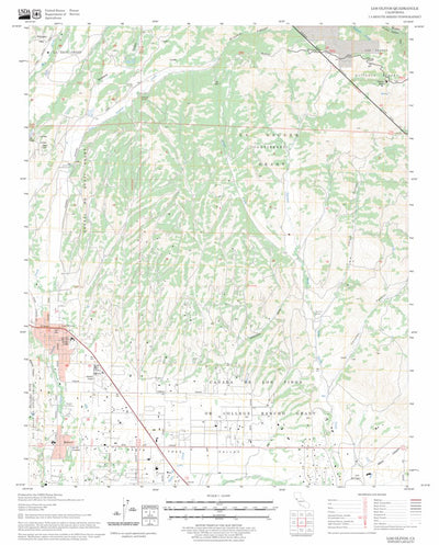 US Forest Service - Topo Los Olivos, CA FSTopo Legacy digital map